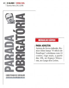 O ofício de Penélope no globo
