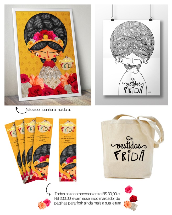 recompensas crowdfunding, os vestidos de Frida
